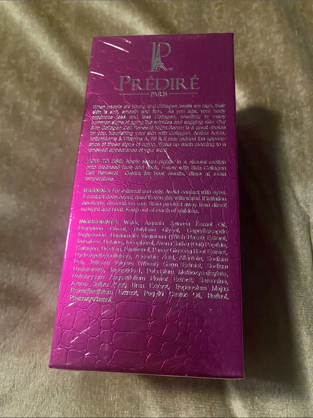 PREDIRE Collagen Cell Renewal Night Serum - Pink